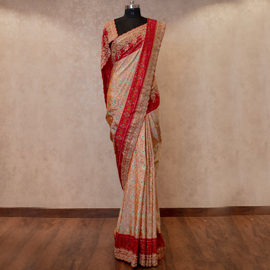 PURE EMBROIDERED POCHAMPALLY IKKAT SAREE SS-1053