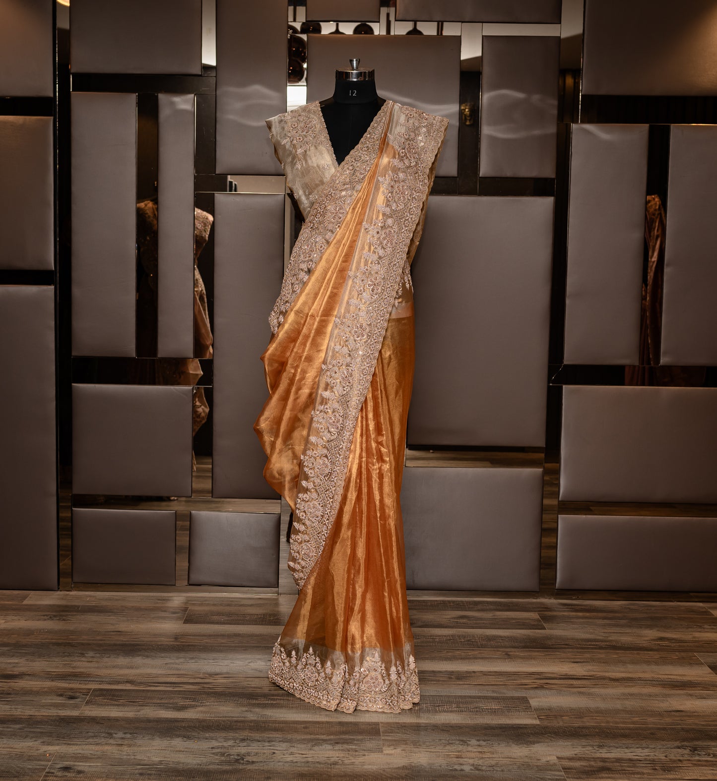 LUXURY HANDCRAFTED PURE KANCHI TISSUE SAREE SS-1094