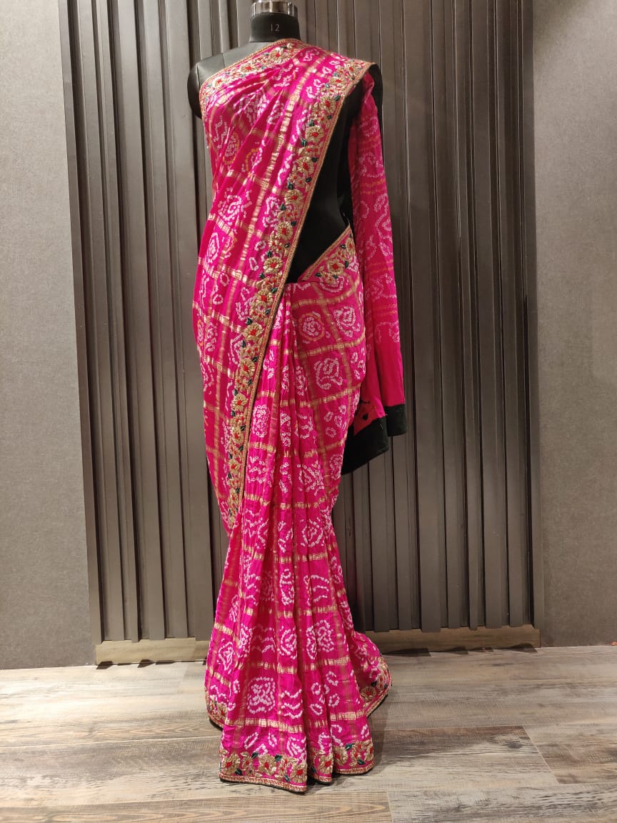 Indian Banarasi Gharchola Silk Wedding Saree, Party Wear and Wedding Saree  - Etsy